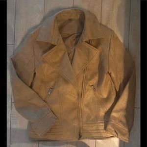 Faux Suede Motorcycle jacket